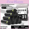 Household Drawstring Trash Bag With Thick Pe Material For Kitchen And Bathroom Waste Disposal