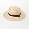 New Eleagant High Quality Men Women Wide Brim Fine Straw Raffia Jazz Straw Hat Summer Beach Panama Sun Hat Chapeu Feminino