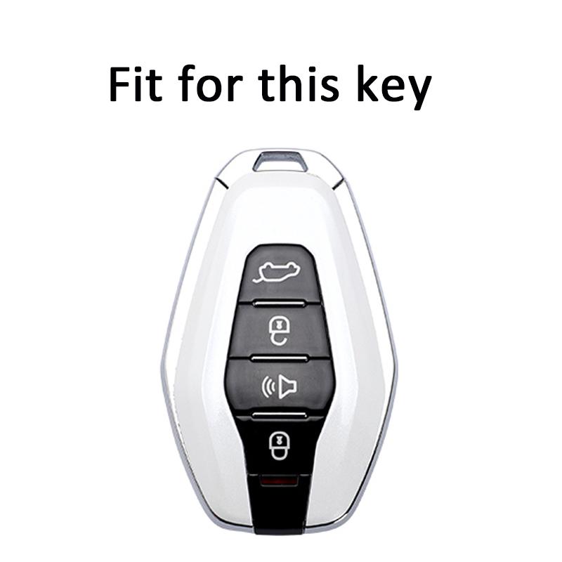 Soft Tpu Car Remote Key Case Cover Shell Holder Auto Keychain Protector For Chery Jetour X70 X90 X95 Plus Accessories