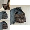 Leopard Print Bucket Bag For Women With Polyester Material And Zip Closure For Daily Casual Use
