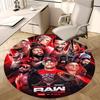 WWE RAW Chair Mat Round Rug-Office Carpet, Machine Washable, Non-slip, Suitable for Living Rooms, Bedrooms