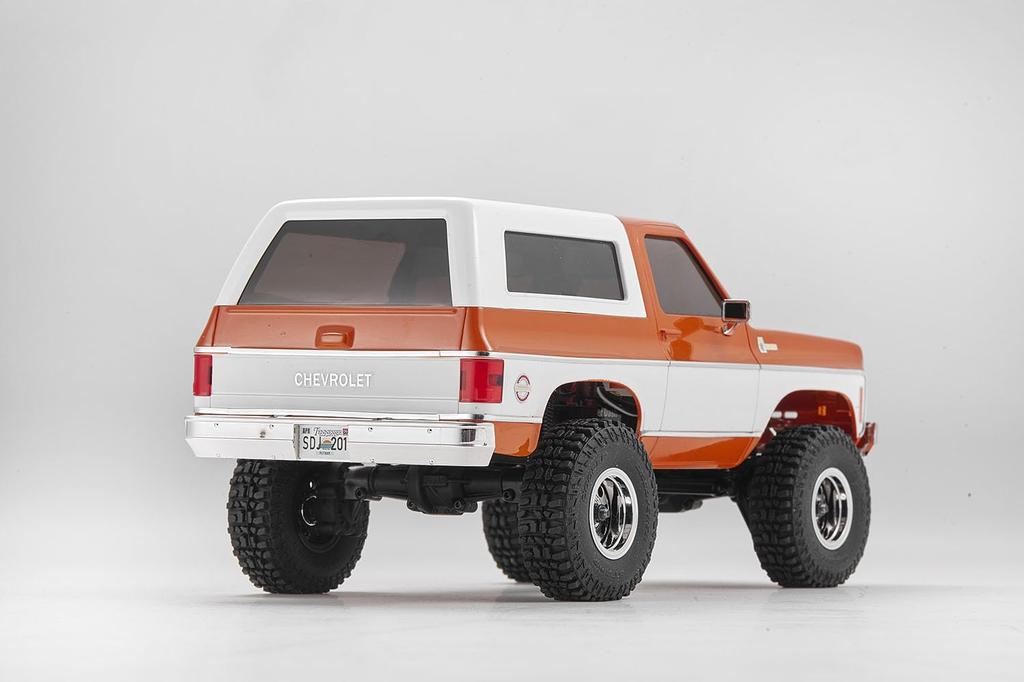 FMS Scale Realistic RC Model Chevrolet K5 Blazer Orange Electric Radio Control FMS12403RTROR 1/24
