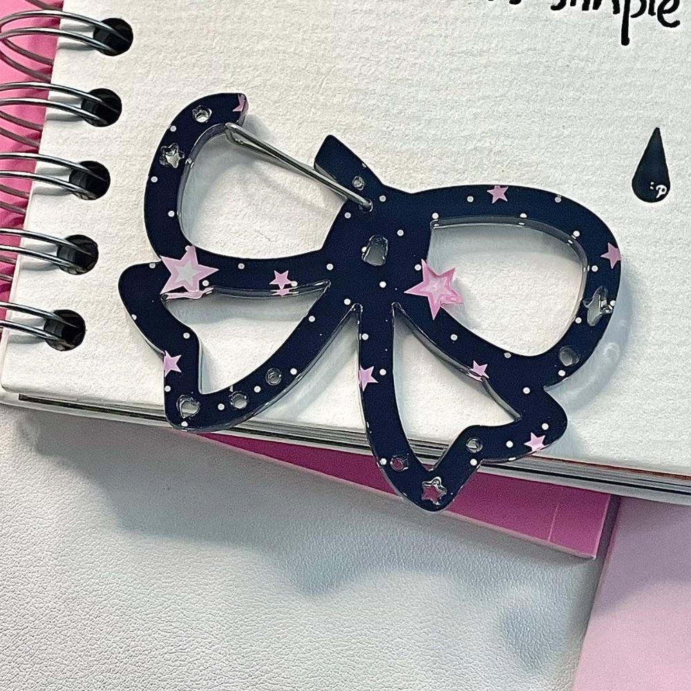 New Acrylic Charm Carabiner Candy Color Multipurpose Card Holder Keychain Illustration Trinkets Buckle Keychain