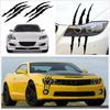 2X Black Vinyl Eye Catching Claw Marks Decal Sticker Waterproof For Car Headlamp