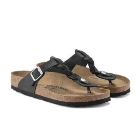 Женские повседневные шлепанцы Birkenstock Черные Узкая ширина 1021360 39