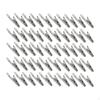50Pcs Alligator Clips Kit Test Line Crocodile Clip Sturdy Silver for Electronics