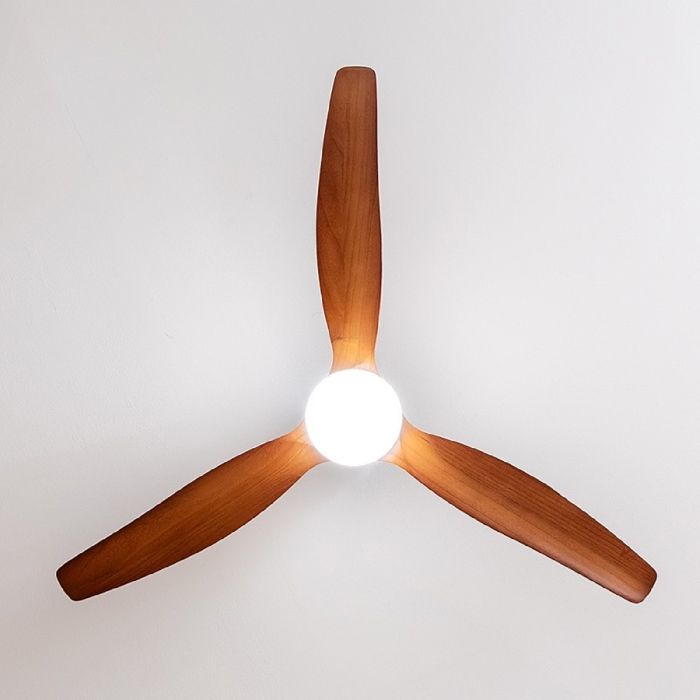 Cecotec Ventilateur De Plafond Avec Lumière Et Wifi EnergySilence Aero 5600 Noir Aqua Connecté: 40 W 52" Avec 3 Pales