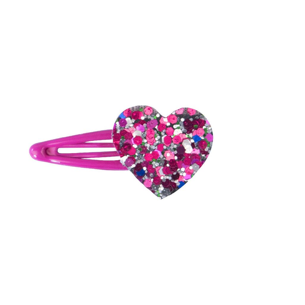 Candy Color Heart & Star Cartoon Bang Hair Clips for Kids