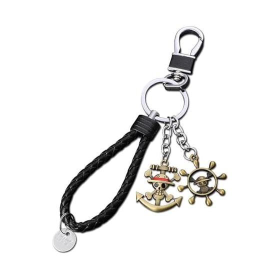 3D Alloy Keychain Devil Fruit Straw Hat Skull Bag Charm Anime Character Metal Alloy Popular Anime Merchandise Decoration Gift Collection Popular