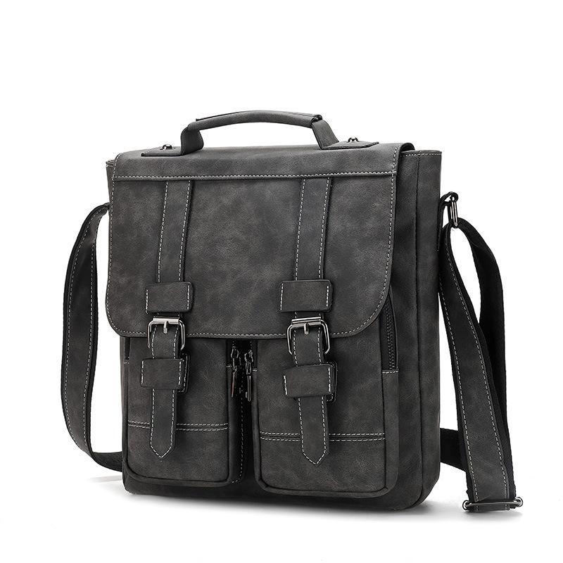 Vintage Men Business Handbags PU Leather Shoulder Crossbody Bag Daily Travel Bag Messenger Bags for Men s