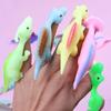 1PC Creative Dinosaur Finger Toys Kids Funny Cartoon Animals Anxiety Stress Relief Shooting Playing Toy Slings Catapult Game