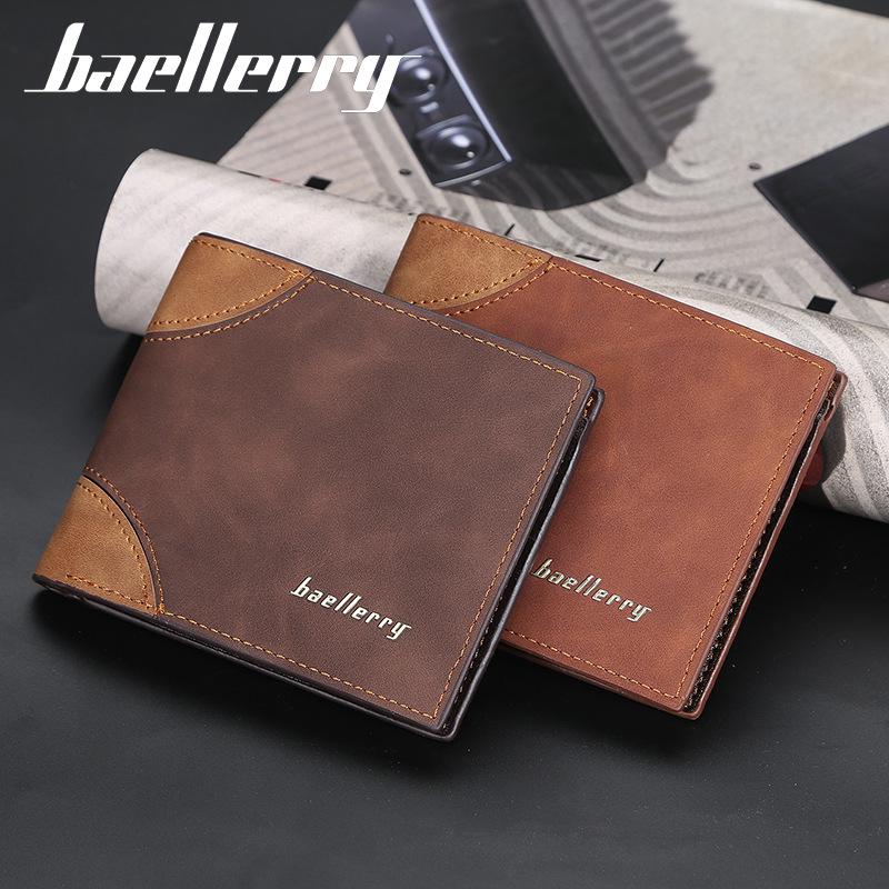 Baellerry Men Fashion Card Holder Wallet Classic Wallets Vintage Business Design Purse GZW
