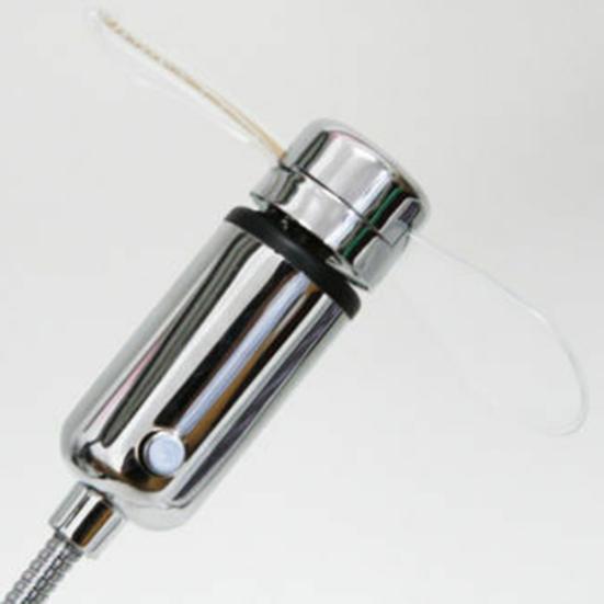 Kreative Mini USB-betriebene LED-Uhr Echtzeitanzeige Sommerkühlung Neon-Ventilator