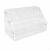 Acrylic Card Holder Display Stand with Sliding Cover for Trading Cards, Collectibles, and Game Cards