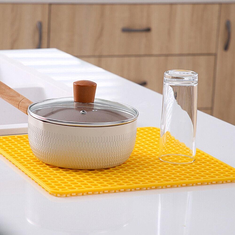 Non Slip Sink Drain Mat Hollow Faucet Drain Drying Pad New Silicone Sink Drying Mat  for Kitchen