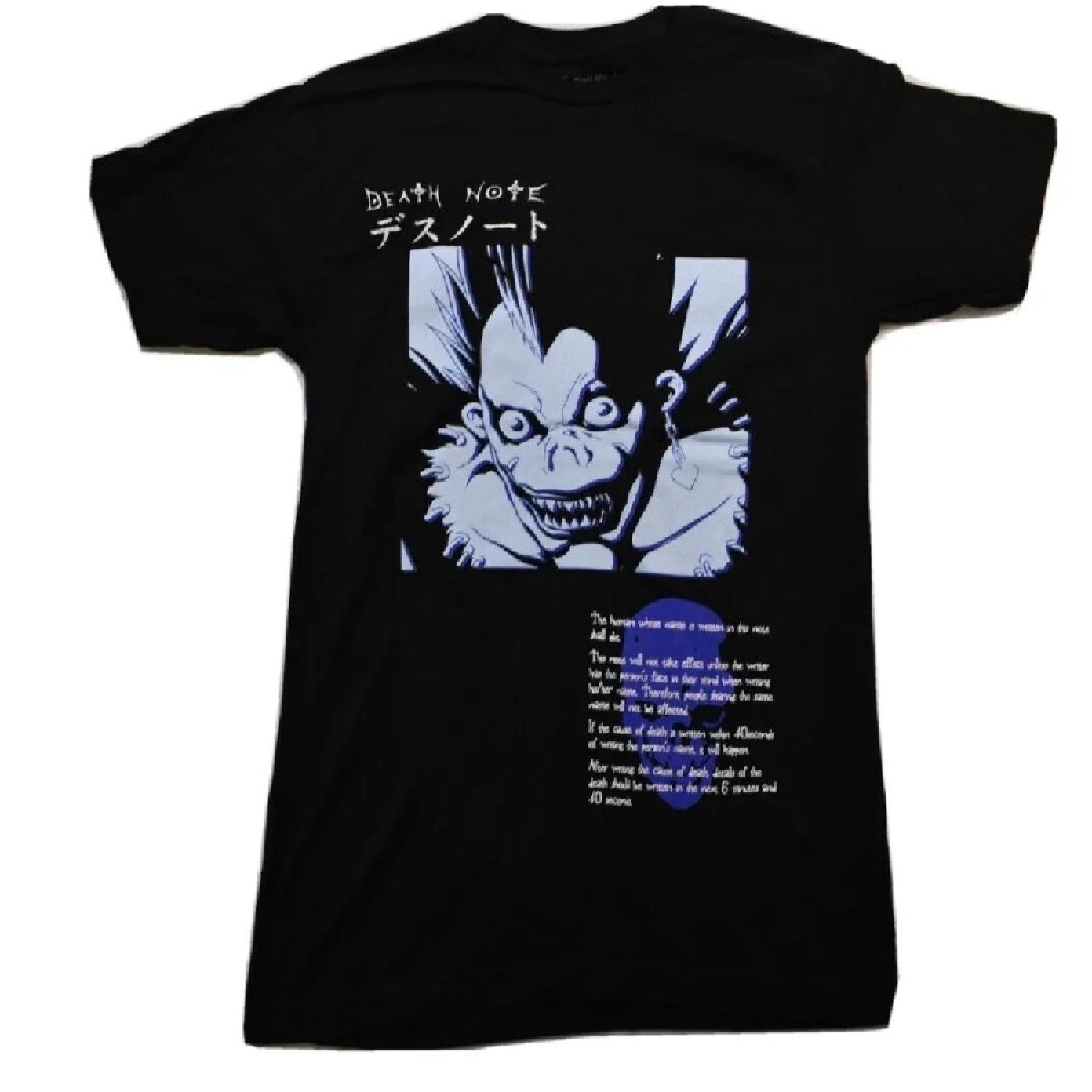 

Death Note Чоловіча футболка Рюк Японська серія манги Чорна футболка Нова S XL чорний