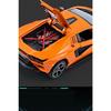 1/24 Lambos Countach LPI800-4 Supercar Alloy Model Diecast Sound Super Racing Lifting Tail Hot Car Wheel Gifts