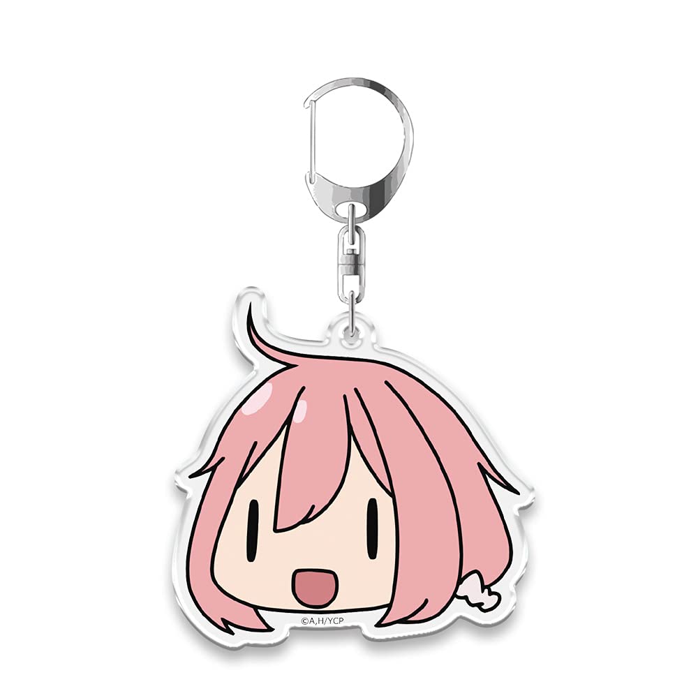 Camp Face Stamp Keychain Nadeshiko Kagamihara Laid-Back