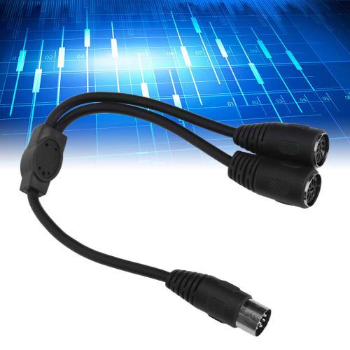 DIN 8-Pin Splitter Adapter Cable, 0.8-Pin Male to 2.8-Pin Female DIN Cable, 8-Pin Signal Audio Connection Cable