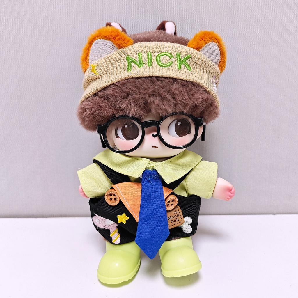 DIMOO WORLD Baby Clothes Blue Star Bone Suspenders Pants Suit Handsome Fashion Doll Clothes