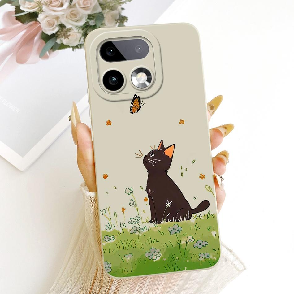 For Realme 16 Pro+ 16Pro Cute Cat Flower Cartoon Phone Case For Realme 16 Pro Plus 5G Soft Silicone Covers Bumpers