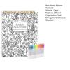 Color-In Spiral Notebook And Daily Planner Meeting Notes Coloring Book Floral Journal Schedule Organizer for Task Management To-Do List Checklist