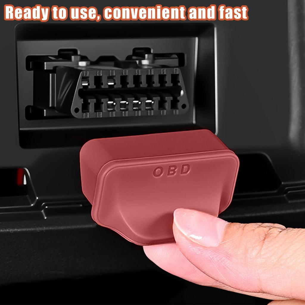 OBD Port Dust Cover OBD Port Guard Dust Shield Interface Connector Protector For Cargo Golf Cart Sedan Truck SUV Van RV