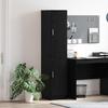 Highboard In Black Oak Look 35 X 39 X 168 Cm