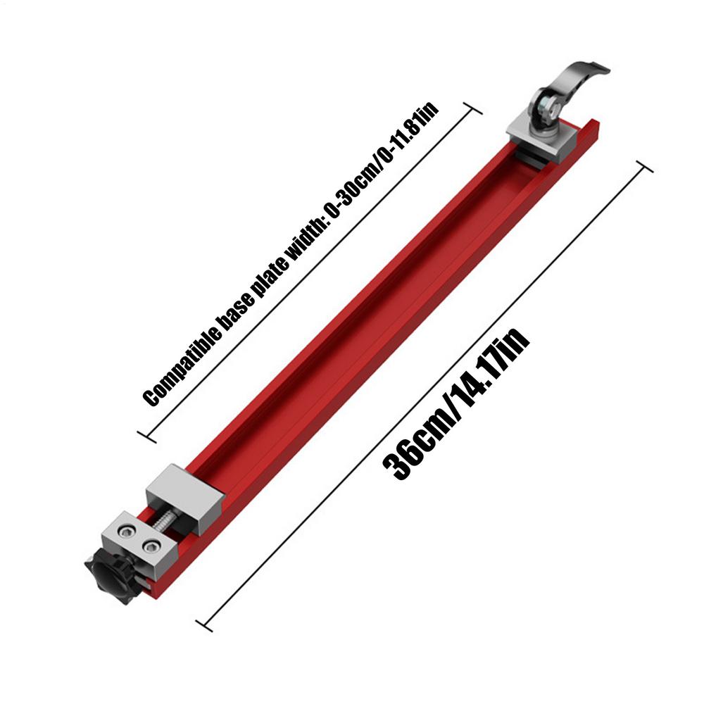 Circular Saw Guide Track Guide & Guide Rail Adjustable Woodworking Cutter Attachment Clamp Base for Precision Cutting Tool