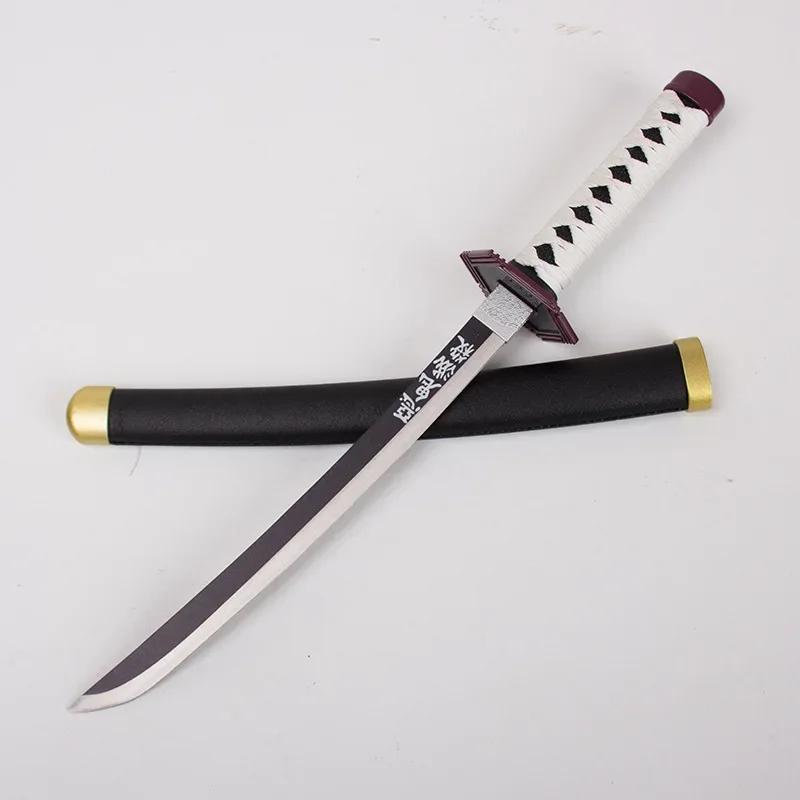 40cm Demon Slayer Metal Katana Kimetsu No Yaiba Cosplay Prop  Japanese Samurai Sword Ninja Knife Real Size Katana Anime Toy Gift