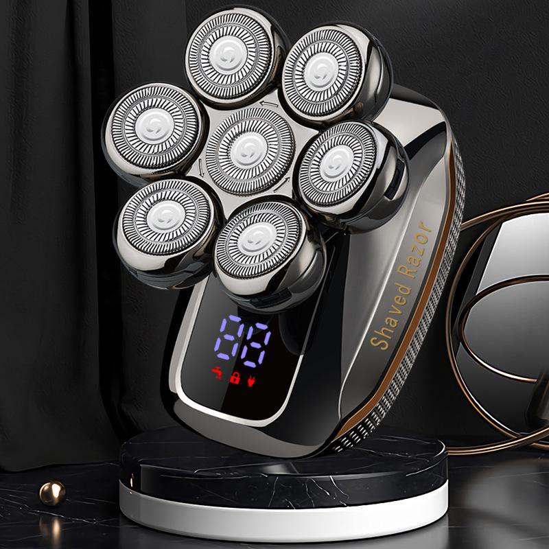 

Новая интеллектуальная электрическая машинка для стрижки волос с семью лезвиями и моющаяся бритва Standard Machine Only