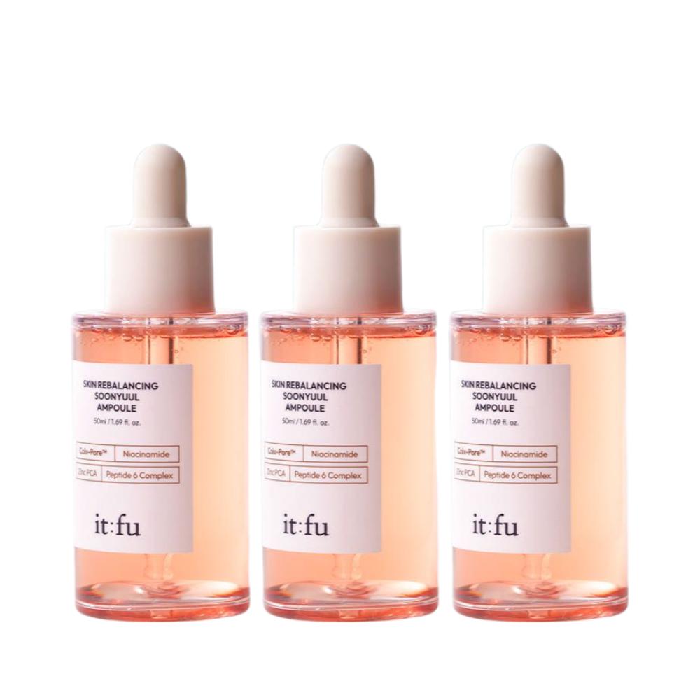 ITFU Sunyul Pore Tightening & Lifting Ampoule Tannin & Sea Grape 50ml, 3-Pack