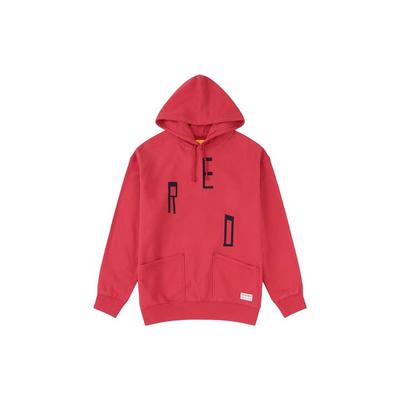 Levis Letter Print Drawstring Hoodie Men Hoodies Red A0144-0000