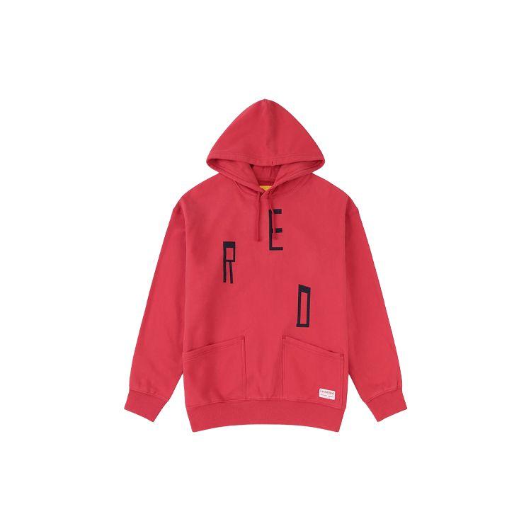 

Мужские толстовки с капюшоном Levis Letter Print Drawstring Red A0144-0000