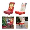 Christmas Chair Back Covers Dining Protector Elastic Cover for Kitchen