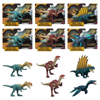 Mattel Jurassic World Action Figures Assortment for Dinosaur Box Ages Danger! Kids, Figures, 6-Piece Set, 4+, Multi-Purpose, JGB72-986C