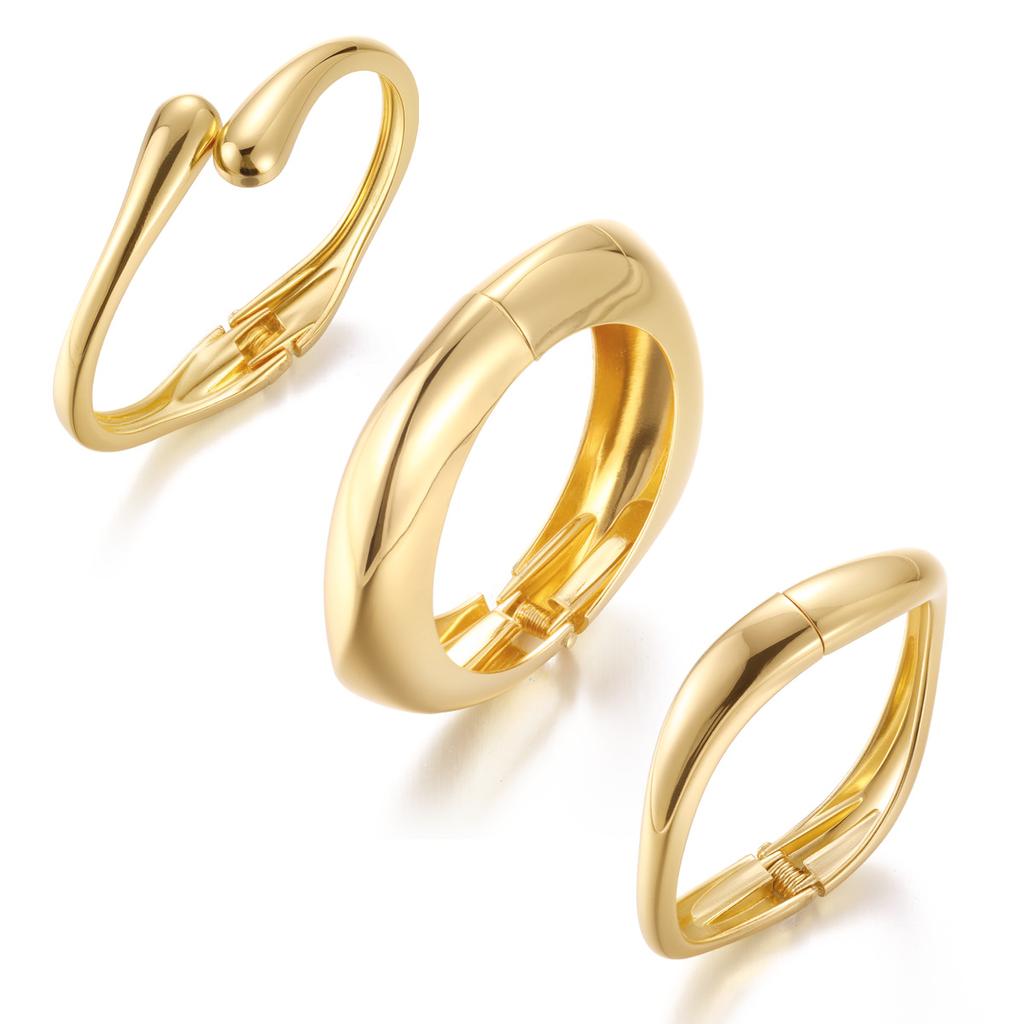 Exaggerated Niche Design Sense Metal Round Bracelet Geometric Personalized Bracelet