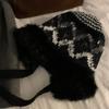Knitted Plush Hat Women's Autumn and Winter Big Head Hat Warm and Cold Resistant Ear Protection Lei Feng Hat