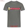 Brauhaus Bier T-Shirt Wenn es nass werden muss Lustiges Vintage Oberteil Für den Alltag Weich Stilvoll Atmungsaktiv Vintage