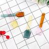 Color Glass Spoon Dessert Ice Cream Salad Handled Spoon Coffee Soup Stirring Spoon Heat And Cold Resistance Spoon