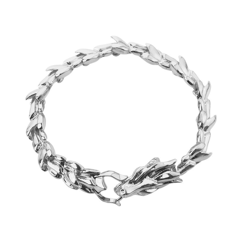 Retro Dragon Punk Hip-hop Fashion Exaggerated Gold Dragon Bracelet Teenager jewelry Chain Bracelet Men s Accessories
