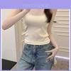 Summer Lace Camisole Top For Women With 3d Pattern And Elastic Cotton Fabric