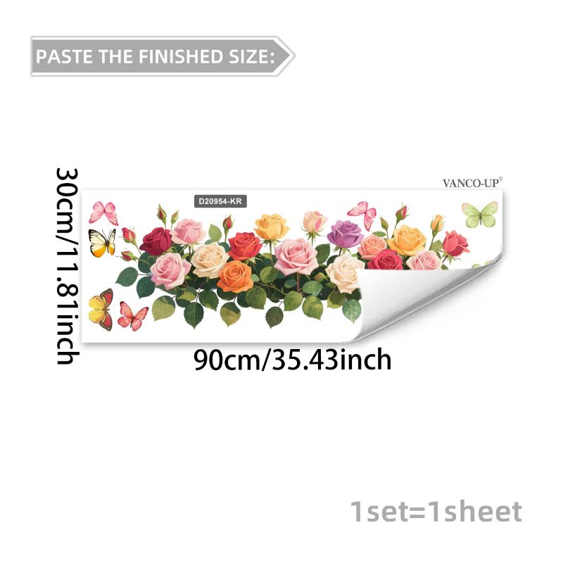 3D Tulip Flower Window Stickers Static Cling Waterproof Floral Decal Windows Decor For Home Bedroom Bathroom Glass Decoration