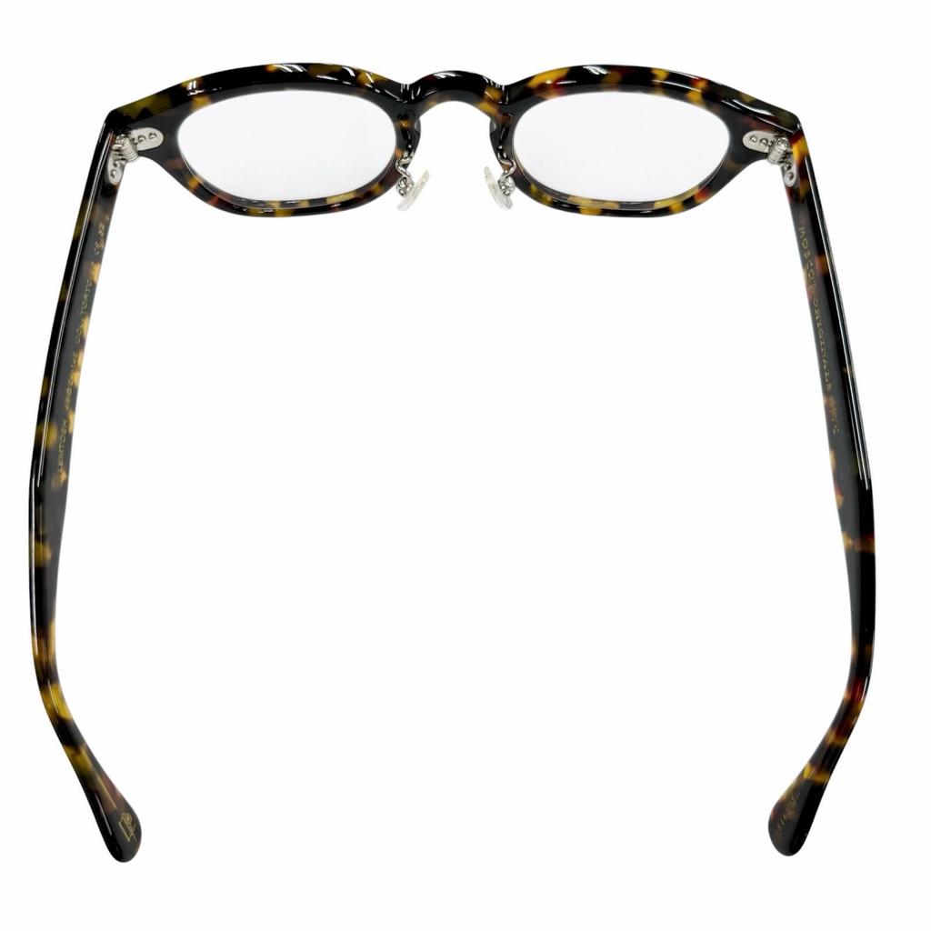 Excellent MOSCOT Glasses LEMTOSH Clear Brown Mens Used