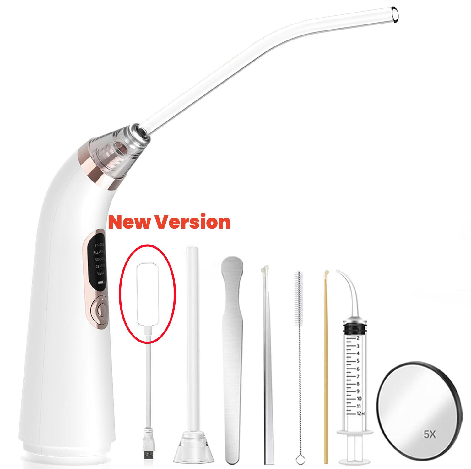 

Комплект для удаления камней из миндалин Электронный пылесос для ухода за полостью рта с 5 режимами всасывания 10 в 1 Инструменты для мгновенного всасывания