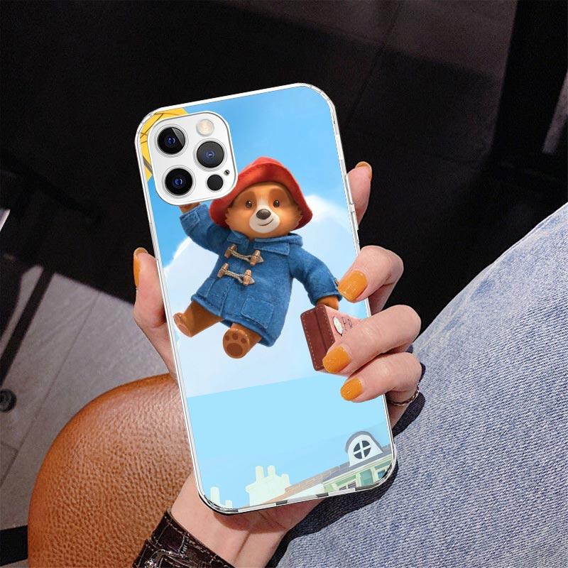 Cute P-PaddingtonS Bear Phone Case For iPhone 17 Air 16 Pro Max 16E 15 + 14 Plus 11 12 13 Mini 7 8 SE Gift Print Cover Fundas