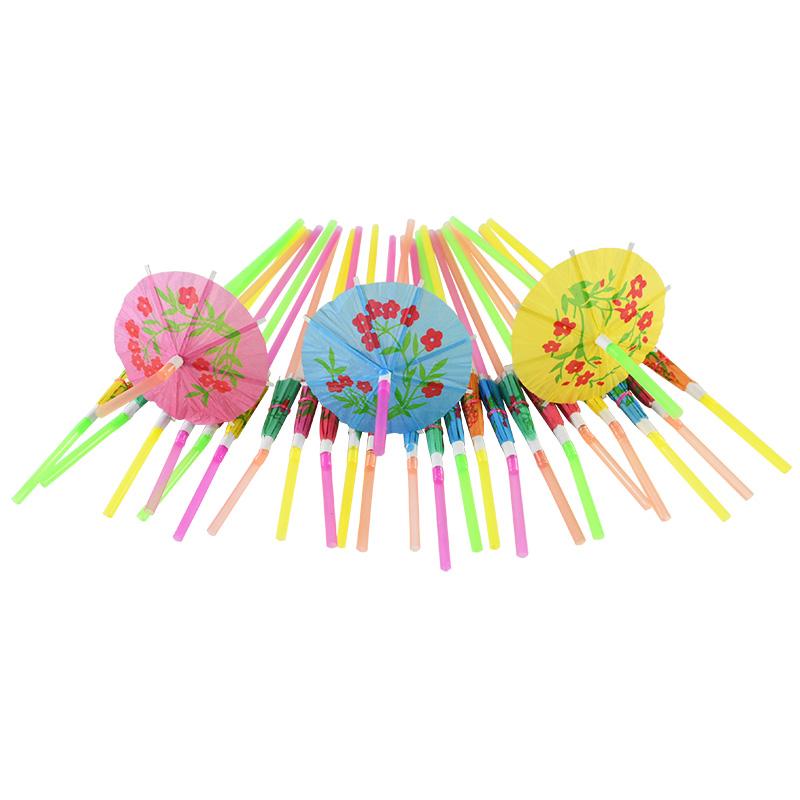 

Зонтик, коктейльные одноразовые соломинки для питья, Гавайские вечерние соломинки для сока, зонтики для бара, летний домашний декор 10PCS