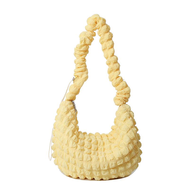 Summer New Women's Tote Bag | Bubble Quilted & Crinkled Large Handbag | Fashionable Big Capacity Casual Crossbody Shoulder Bag