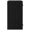 Wall Mounted Cabinet Black Oak Effect 68 x 37 x 68.5 cm