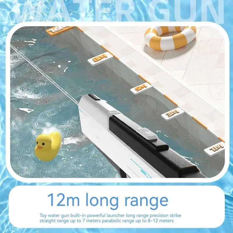 Erwachsene/Kinder Elektrische Wasserspritzpistole Spielzeug Leistungsstark Automatisch Hochdruck Burst Spielen Sommer Outdoor Schwimmbad Kinder Geschenk